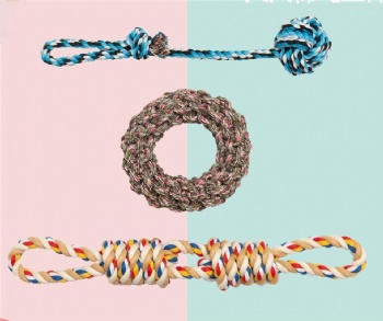 HN24-CNXF-040 cotton rope dog toys set